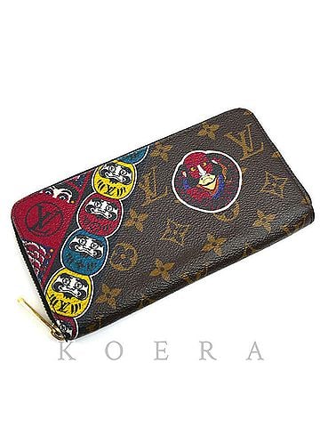Louis Vuitton LOUIS VUITTON Louis Vuitton Zippy Wallet Kansai Yamamoto Collaboration Long Round Zipper Monogram Brown Multi M67249 Men's Women's (view 1)