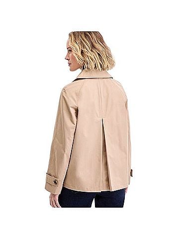 Michael Kors Short Double-Breasted Trench Coat Trenchcoat (view 2)