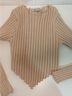 Willow & Wind Graphic Tan Ivory Pullover Sweater Size L - photo 4