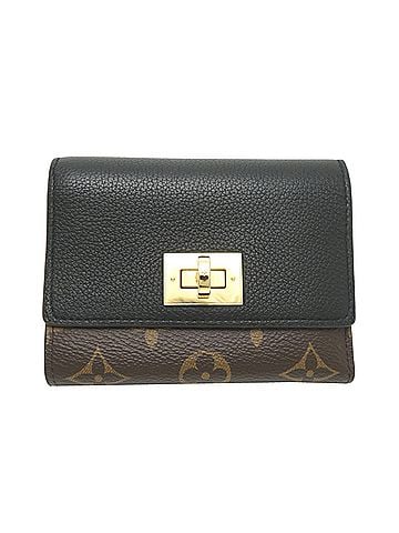 Louis Vuitton Louis Vuitton Portefeuille Victorine Women's Tri-fold Wallet M82640 (Discontinued) Monogram Macassar Black (view 1)