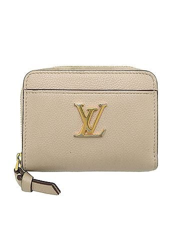 Louis Vuitton Louis Vuitton Lockme Zippy Coin Purse Women's Wallet/Coin Case M80100 (Discontinued) Taurillon Leather Beige (view 1)