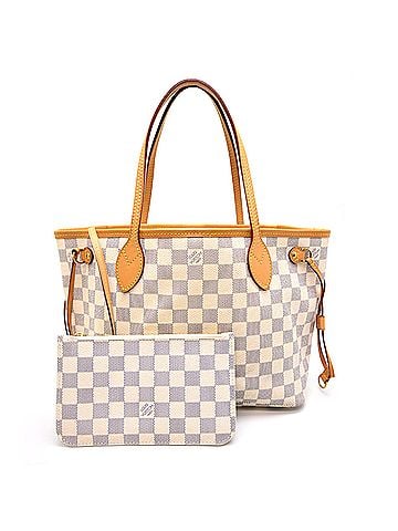 Louis Vuitton Louis Vuitton Neverfull PM Women's Tote Bag N41362 (Discontinued) Damier Azur White (view 1)