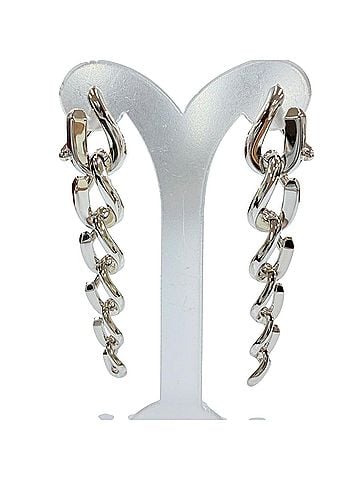 Tiffany & Co. TIFFANY&amp;Co. Tiffany Forge Drop Link Earrings, AG925 Sterling Silver, Weight 20.9g, Women's/Men's. (view 1)