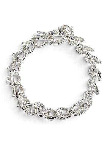 Tiffany & Co. TIFFANY&amp;Co. Tiffany Forge Medium Link Bracelet, AG925 High Polish Silver, Weight 35.6g, Women's. (view 1)