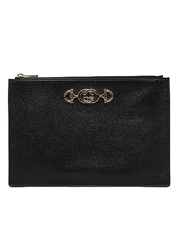 Gucci Grained Calfskin Zumi Zip Pouch (view 1)