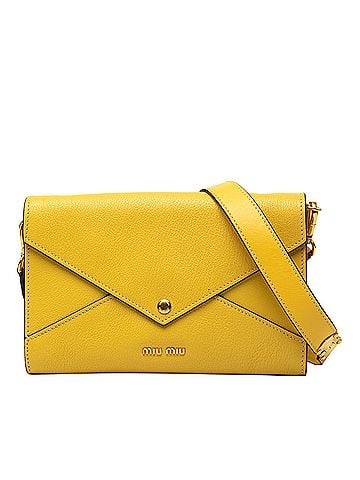 Miu Miu Goatskin Madras Envelope Crossbody (view 1)
