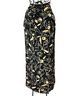 Ellen Tracy 100% Silk Floral Black Ivory Silk Skirt Size 6 - photo 2