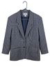 Bridgewater Classics 100% Polyester 55% Cotton 35% Linen Checkered-gingham Black White Blazer Size 12 - photo 1