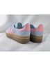 Adidas 100% Suede Gray Pink Sneakers Size 5 - photo 4