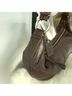 Coach 100% Leather Solid Brown Leather Hobo One size - photo 5