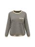 Lillusory Stripes Black White Tan Pullover Sweater Size XL - photo 1