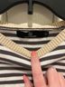Lillusory Stripes Black White Tan Pullover Sweater Size XL - photo 3