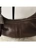 Coach 100% Leather Solid Brown Leather Hobo One size - photo 3