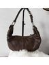 Coach 100% Leather Solid Brown Leather Hobo One size - photo 6