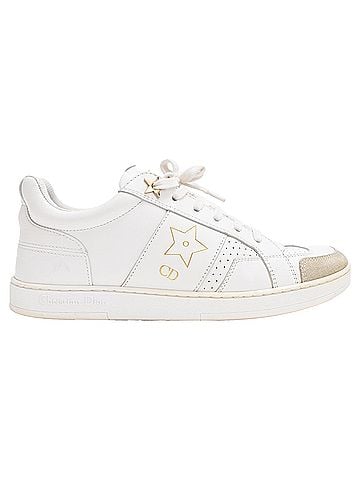 Christian Dior Dior Star Sneakers in White Leather (view 1)