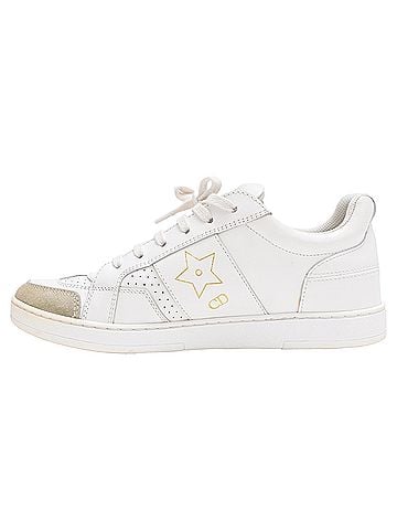 Christian Dior Dior Star Sneakers in White Leather (view 2)