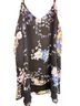 Torrid 100% Polyester 100% Polyester Floral Black Purple Yellow Blue Sleeveless Blouse Size 2 - photo 2