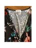 Kaileigh Floral Black Multi Color Jumpsuit Size M - photo 5