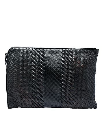 Bottega Veneta Nappa Intreccio Imperatore Zip Clutch (view 1)