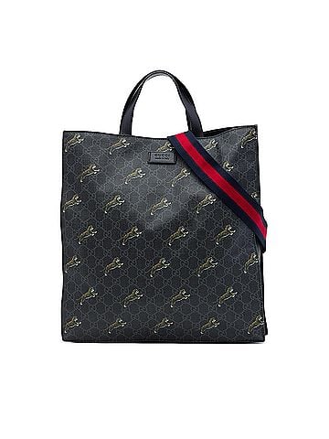 Gucci GG Supreme Web Tiger Convertible Soft Tote (view 1)