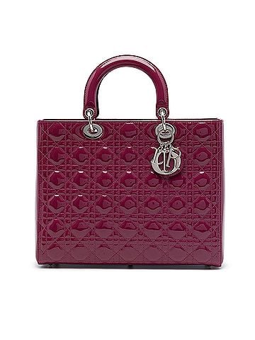 Dior Large Patent Cannage Lady Dior (view 1)