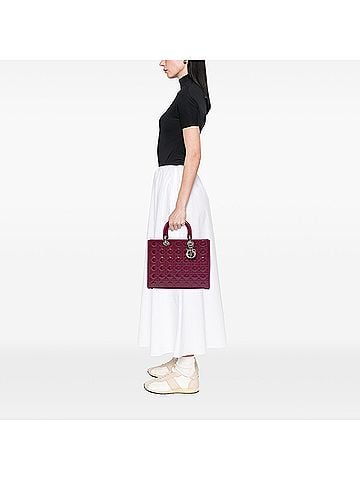 Dior Large Patent Cannage Lady Dior (view 2)