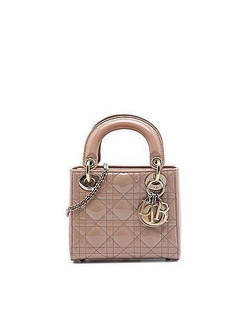 Dior Mini Patent Cannage Lady Dior (view 1)