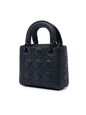 Dior Mini Ultra Matte Calfskin Cannage Lady Dior (view 2)