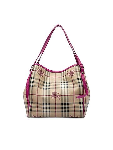 Burberry Small Haymarket Check Coated Canvas Canterbury Tote (view 1)