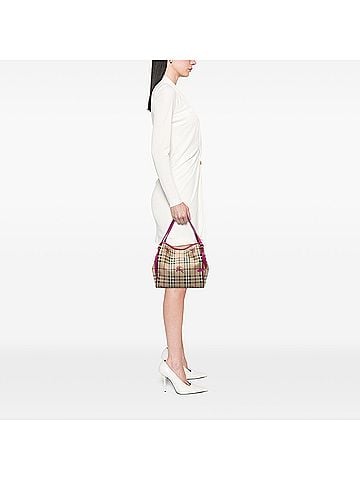 Burberry Small Haymarket Check Coated Canvas Canterbury Tote (view 2)