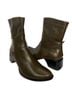 Gildan 100% Leather Solid Green Boots Size 6 1/2 - photo 1