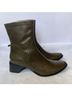 Gildan 100% Leather Solid Green Boots Size 6 1/2 - photo 4