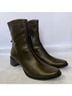 Gildan 100% Leather Solid Green Boots Size 6 1/2 - photo 7