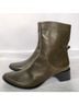 Gildan 100% Leather Solid Green Boots Size 6 1/2 - photo 3