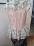 Sugar Lips 100% Polyester Multi Color Short Sleeve Blouse Size M - photo 3