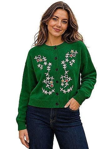 Tulip B Emboidered Cardigan (view 1)