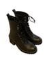 Aqua 100% Leather Black Silver Boots Size 7 - photo 7