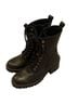 Aqua 100% Leather Black Silver Boots Size 7 - photo 4