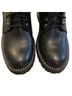 Aqua 100% Leather Black Silver Boots Size 7 - photo 9
