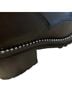 Aqua 100% Leather Black Silver Boots Size 7 - photo 8