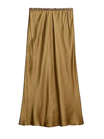 J.Crew Collection Collection Silky Side Slit Maxi Skirt Casual Skirt (view 2)