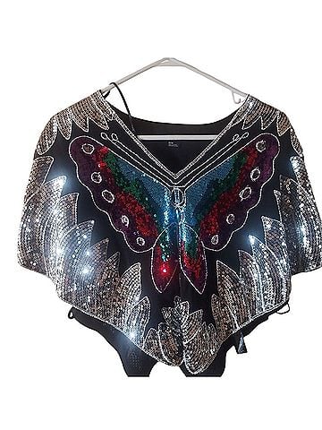 Boutique XXI poncho shawl Short Sleeve Blouse (view 1)
