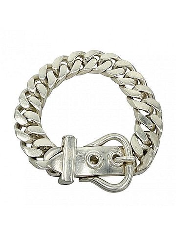Hermès Hermes Bracelet for Men and Women, Brooke Sellier MM, Jewelry Accessory, Adjustable, HERMES, Sterling Silver 925, Approx. 68.4g (view 1)