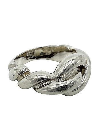 Hermès Hermes Women's Torsade Ring, Sterling Silver 925, Approx. 6.7g (view 1)