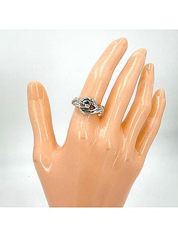 Hermès Hermes Women's Torsade Ring, Sterling Silver 925, Approx. 6.7g (view 2)