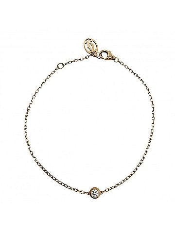 Cartier Cartier Damour Bracelet for Women, Single Diamond, Adjustable, Au750 18K Pink Gold, Approx. 2.2g (view 1)