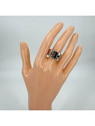 Hermès Hermes Hercules Ring for Men and Women, Vintage Style, Sterling Silver 925, Approx. 11.7g (view 2)