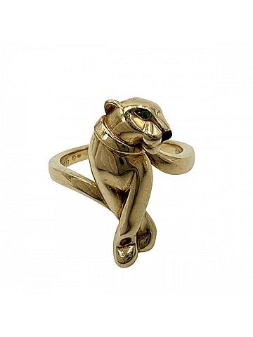 Cartier Cartier Women's Panther Ring, Au750 18K Yellow Gold, Design, CARTIER K18 Tsavorite, Approx. 7.8g (view 1)