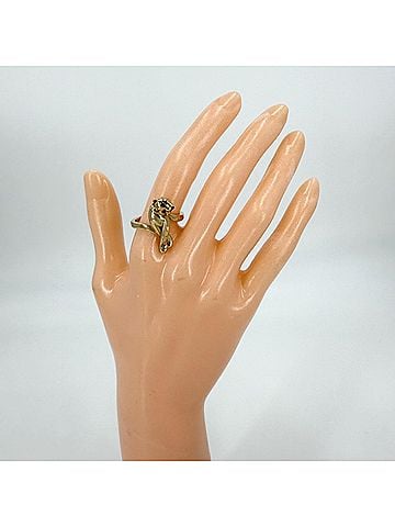 Cartier Cartier Women's Panther Ring, Au750 18K Yellow Gold, Design, CARTIER K18 Tsavorite, Approx. 7.8g (view 2)