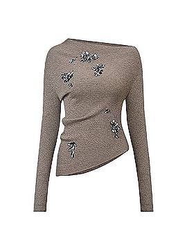 Commense Embellished Asymmetric Knit Sweater Casual Sweaters (view 1)
